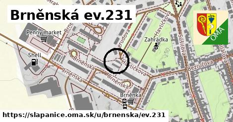 Brněnská ev.231, Šlapanice