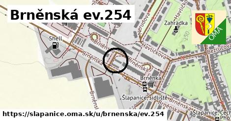 Brněnská ev.254, Šlapanice
