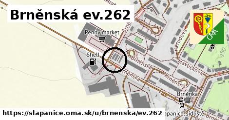 Brněnská ev.262, Šlapanice