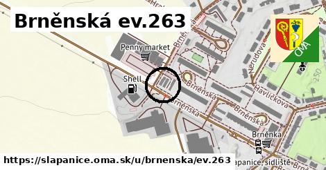 Brněnská ev.263, Šlapanice