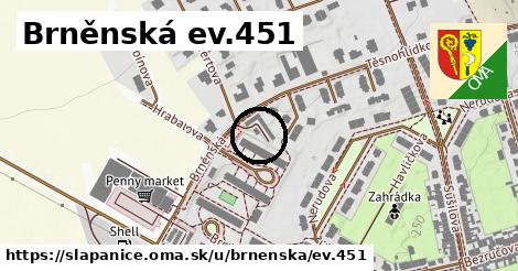 Brněnská ev.451, Šlapanice