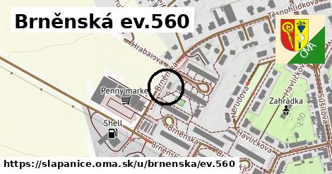 Brněnská ev.560, Šlapanice