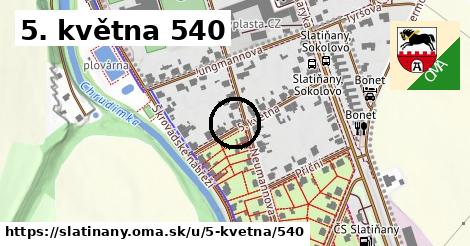 5. května 540, Slatiňany