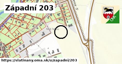Západní 203, Slatiňany