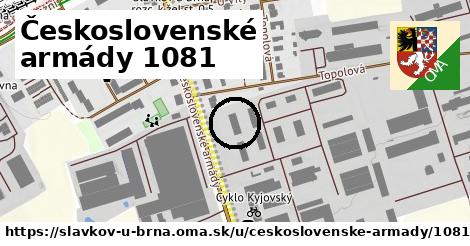 Československé armády 1081, Slavkov u Brna