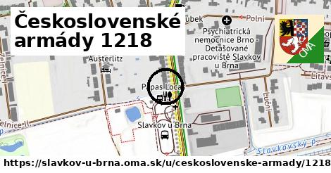 Československé armády 1218, Slavkov u Brna