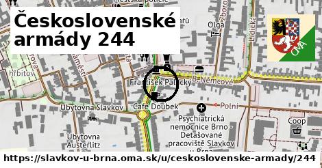 Československé armády 244, Slavkov u Brna