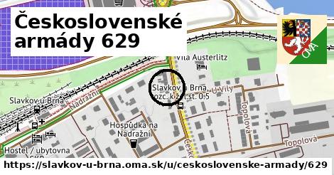 Československé armády 629, Slavkov u Brna