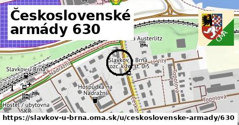 Československé armády 630, Slavkov u Brna