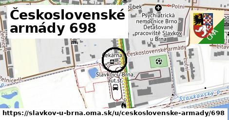 Československé armády 698, Slavkov u Brna