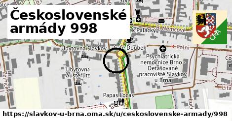 Československé armády 998, Slavkov u Brna