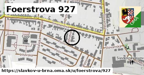 Foerstrova 927, Slavkov u Brna