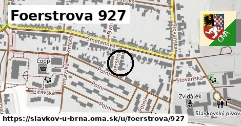 Foerstrova 927, Slavkov u Brna