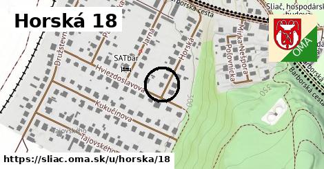 Horská 18, Sliač
