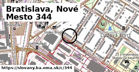 Bratislava, Nové Mesto <span class="supisne">344</span>