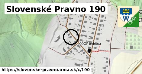 Slovenské Pravno <span class="supisne">190</span>