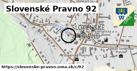 Slovenské Pravno <span class="supisne">92</span>
