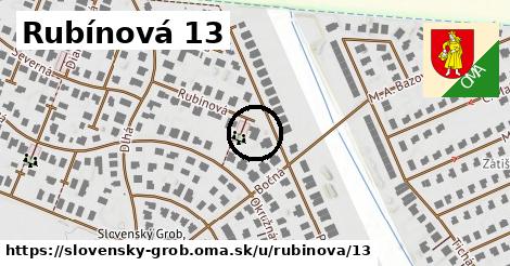 Rubínová 13, Slovenský Grob