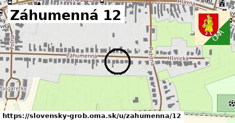 Záhumenná 12, Slovenský Grob