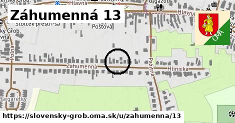 Záhumenná 13, Slovenský Grob