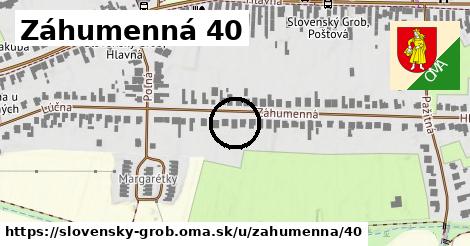 Záhumenná 40, Slovenský Grob