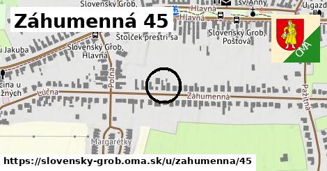 Záhumenná 45, Slovenský Grob