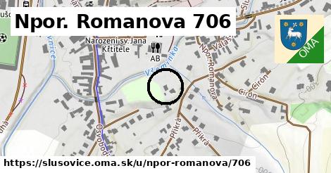 Npor. Romanova 706, Slušovice