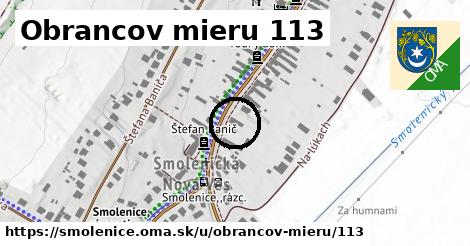 Obrancov mieru 113, Smolenice