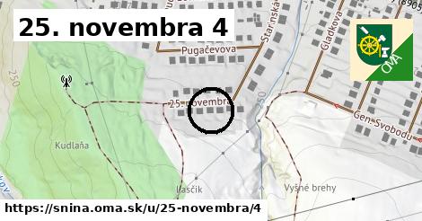 25. novembra 4, Snina