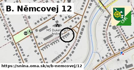 B. Němcovej 12, Snina