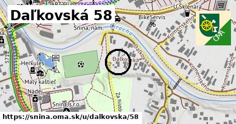 Daľkovská 58, Snina