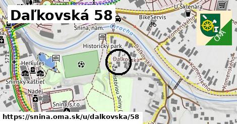 Daľkovská 58, Snina