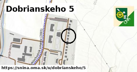 Dobrianskeho 5, Snina