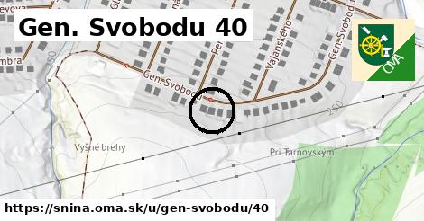 Gen. Svobodu 40, Snina