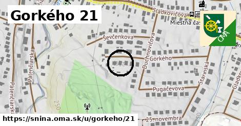 Gorkého 21, Snina