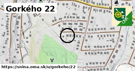 Gorkého 22, Snina