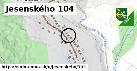 Jesenského 104, Snina