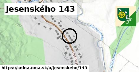 Jesenského 143, Snina