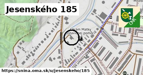 Jesenského 185, Snina
