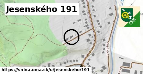 Jesenského 191, Snina