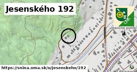 Jesenského 192, Snina