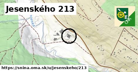 Jesenského 213, Snina