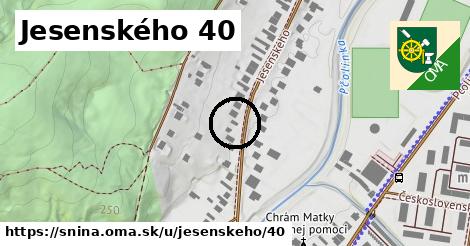 Jesenského 40, Snina