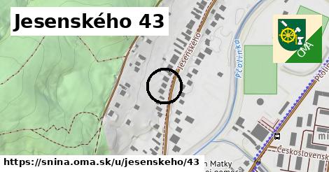 Jesenského 43, Snina