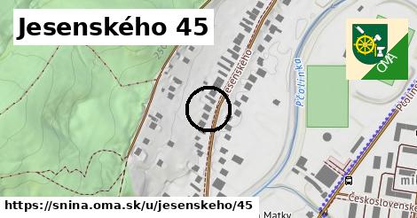 Jesenského 45, Snina