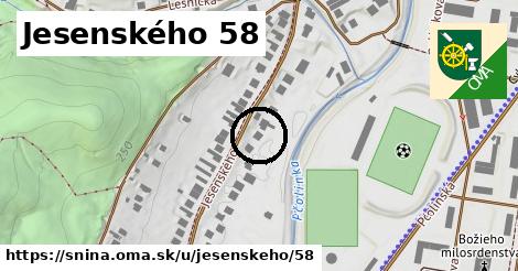 Jesenského 58, Snina