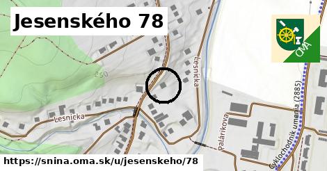 Jesenského 78, Snina