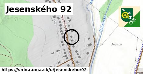 Jesenského 92, Snina