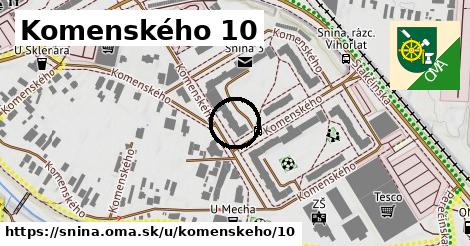 Komenského 10, Snina