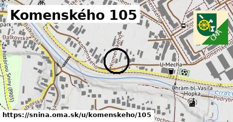 Komenského 105, Snina